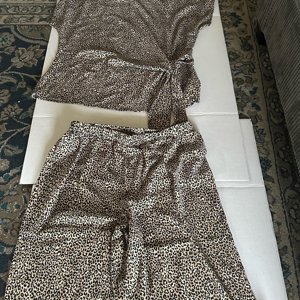 Michael Kors Leopard Print Blouse